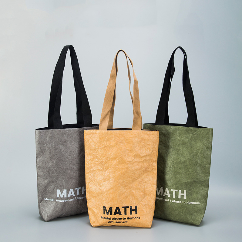 ECO Friendly Material Custom logo Reusable Shopping Bags Light Dupont Tyvek Paper Grocery Bag supplier