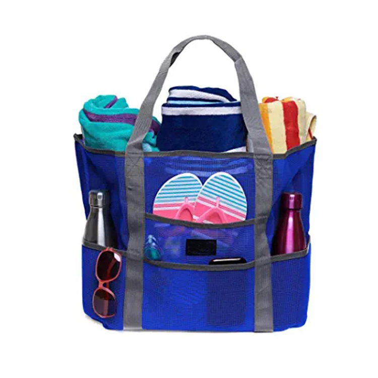 Stylish Multi Use Mesh Bag Beach Tote Bag Women Shoulder Handbag Tote Beach Bag supplier