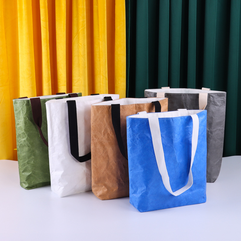 ISO BSCI Factory Professional Customized Washable Paper Bag Untearable Waterproof Tyvek Tote Bag details