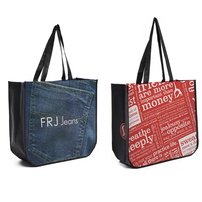 Promotional Laminated Printed Tote Non Woven Shopping Bag with Logo