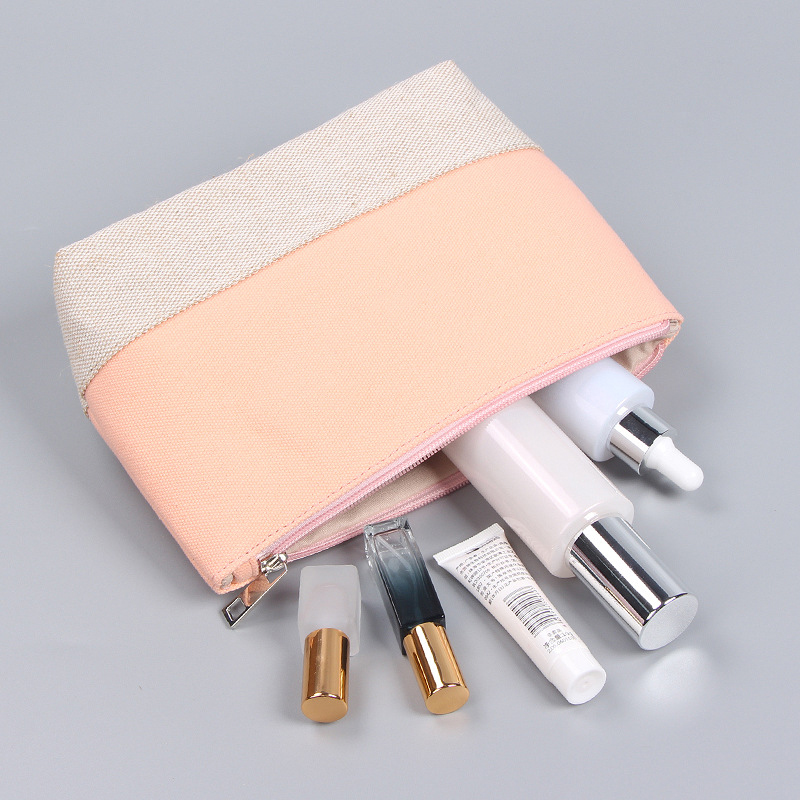Custom Gift Pouch Wholesale Price Customized Cosmetic Make up Bag Canvas Makeup Bag With Logo factory