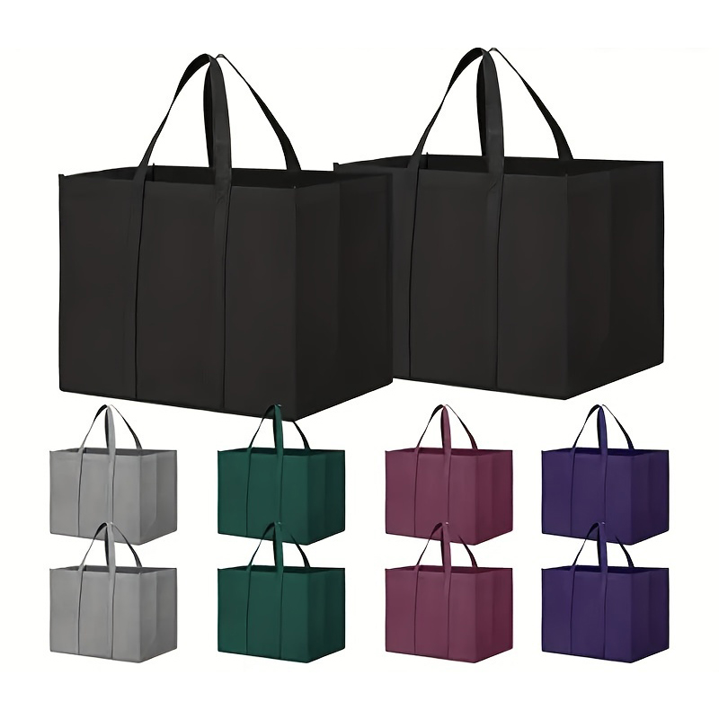 Wholesale Customized Color Printed Reusable Laminated Non-Woven Grocery Storage Tote Bags Customized Color Printed Bag Shopping