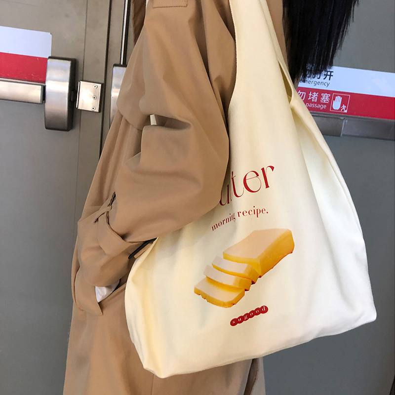 Eco-Friendly Custom 12 Oz Fabric Tote Bag with Colour Handle Recycled Canvas Digital Print for Grocery Shopping manufacture