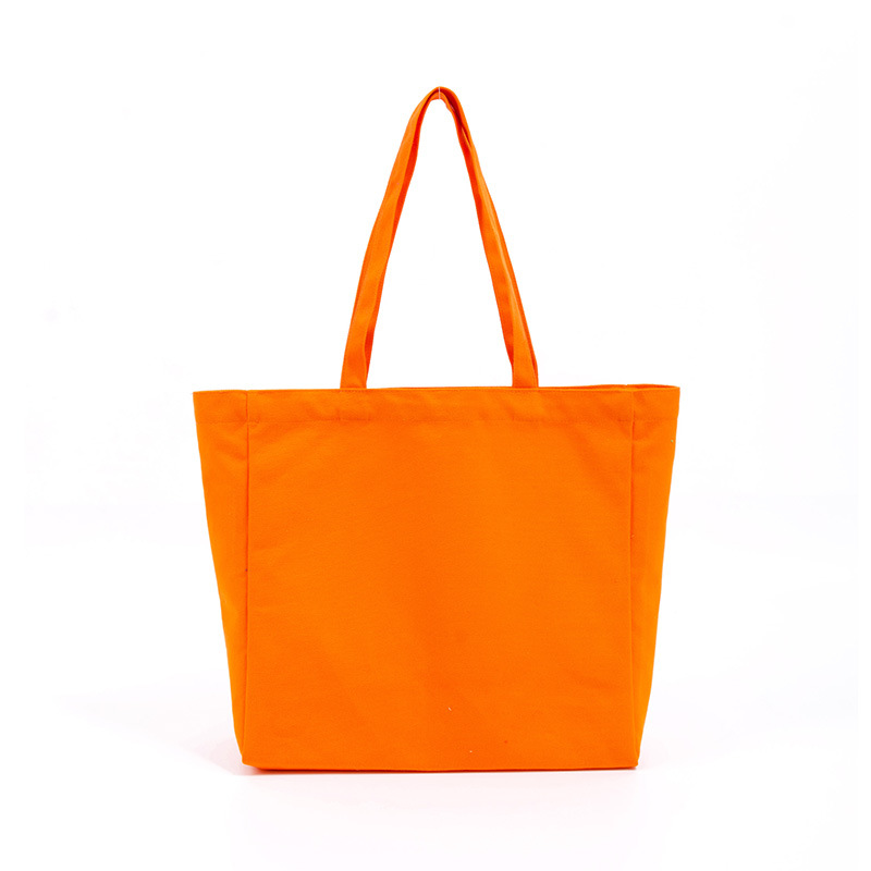 Custom Logo Eco-friendly Large Capacity Portable Reusable Shopping Bags Blank 100% Cotton Canvas Tote Bag manufacture