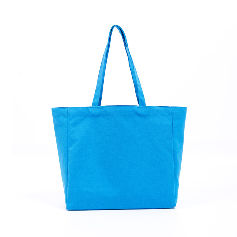 Custom Logo Eco-friendly Large Capacity Portable Reusable Shopping Bags Blank 100% Cotton Canvas Tote Bag manufacture
