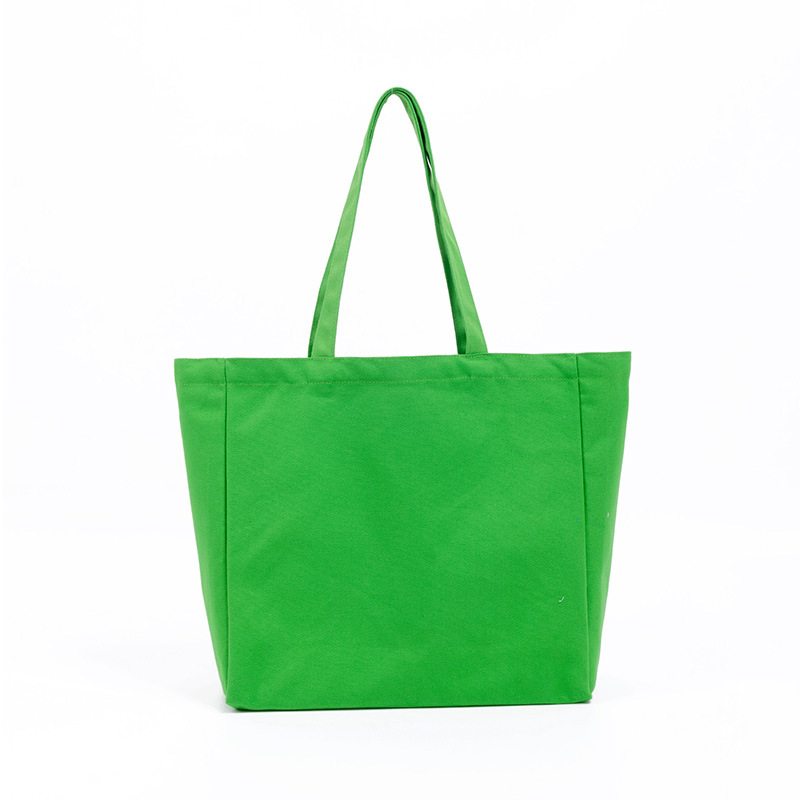 Custom Logo Eco-friendly Large Capacity Portable Reusable Shopping Bags Blank 100% Cotton Canvas Tote Bag manufacture