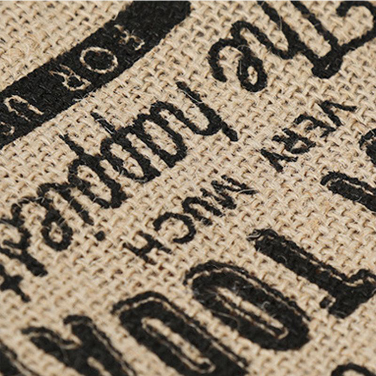 Wholesale Cheap Reusable Custom Logo Printed Grocery Shopping Tote Jute Bag with Leather Handle Large Hemp Burlap supplier