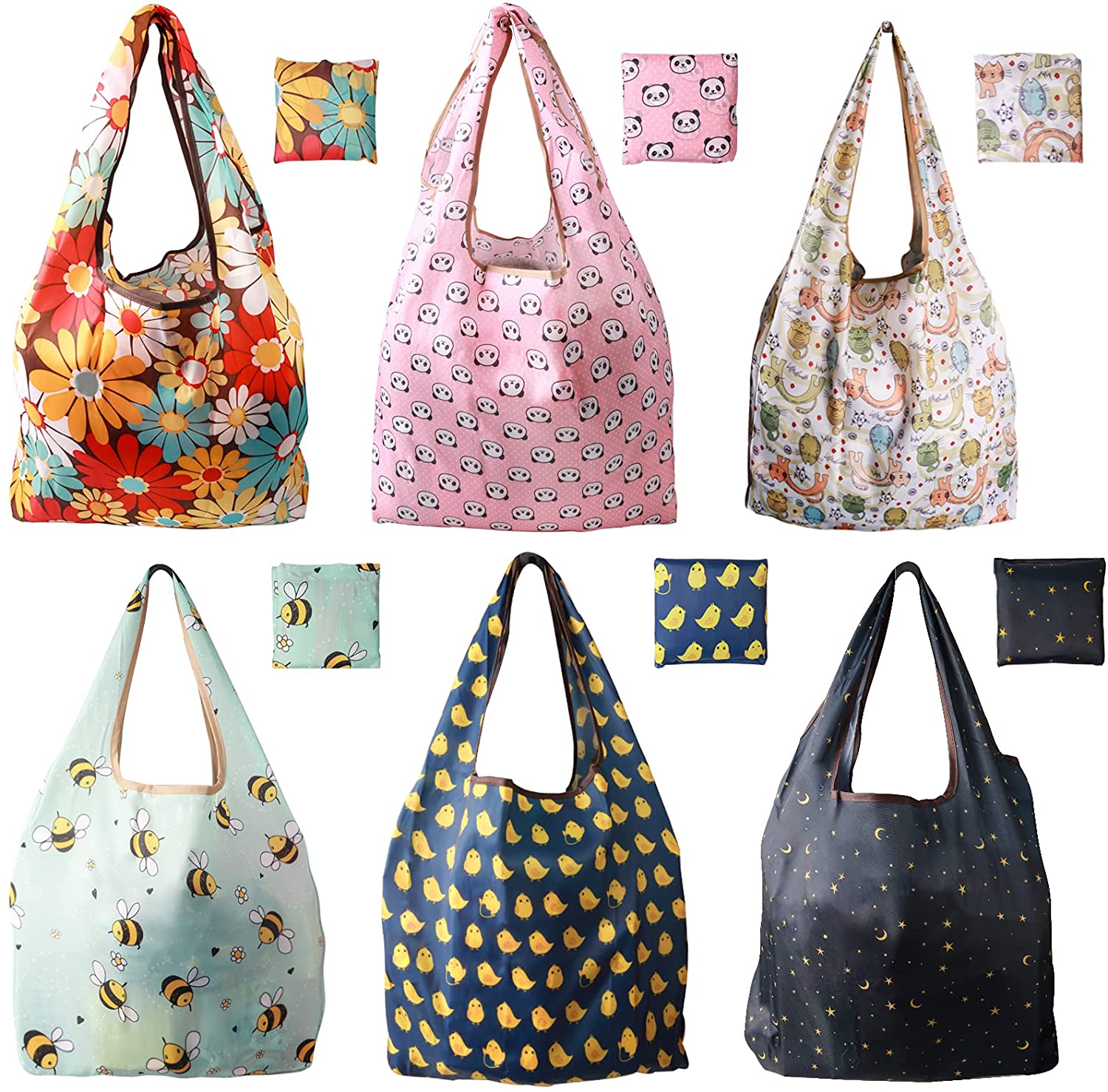 Custom Nylon Foldable Grocery Bags Eco-friendly Ripstop Nylon Pouch Reusable Folding Polyester Shopping Bag supplier
