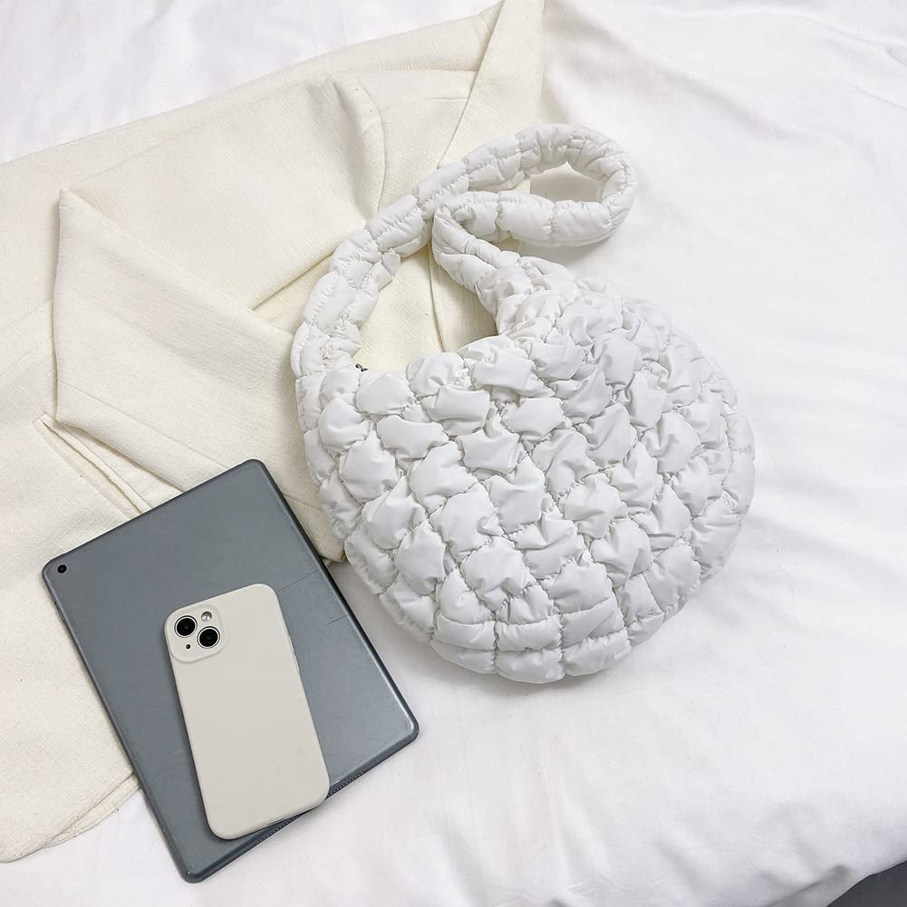 Larger Fashion Puff Cotton Winter Puffer Bag Shoulder Women Handbag Puffer Quilted Women's Tote Bag Ladies Luxury Handbags details