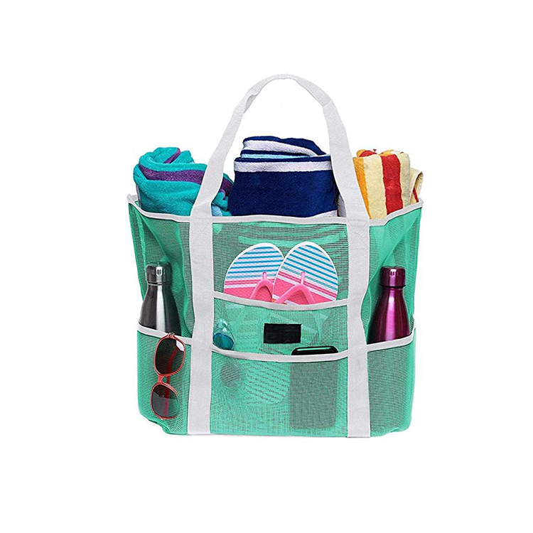 Stylish Multi Use Mesh Bag Beach Tote Bag Women Shoulder Handbag Tote Beach Bag