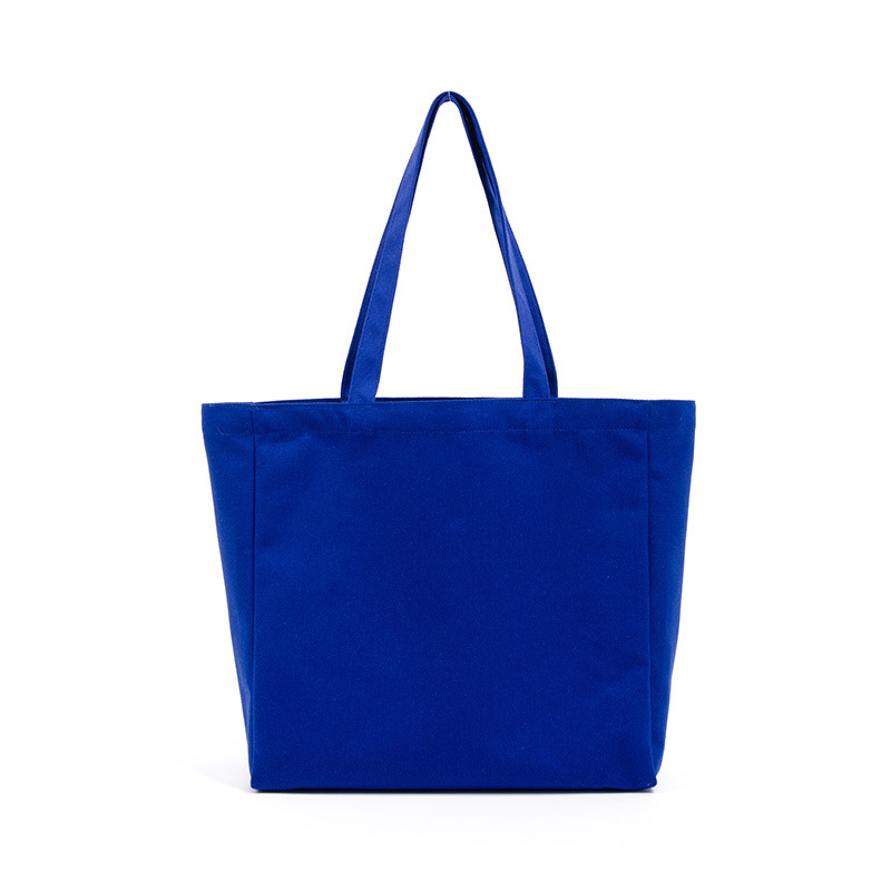 Custom Logo Eco-friendly Large Capacity Portable Reusable Shopping Bags Blank 100% Cotton Canvas Tote Bag details