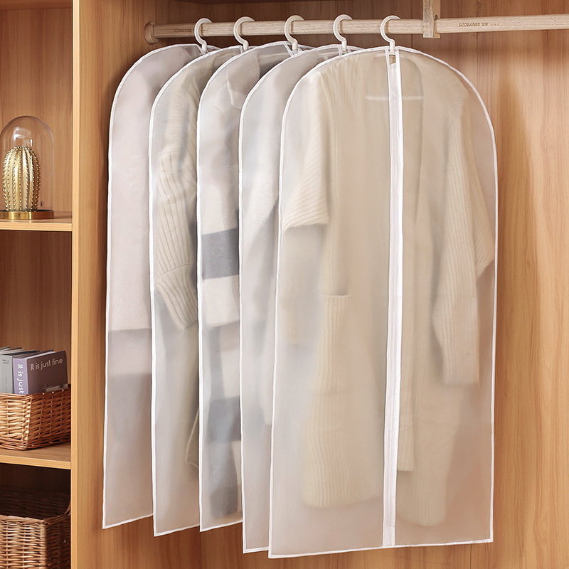 Factory Customized Waterproof Folding Peva Clear Garment Bag Dress Suit Cover factory