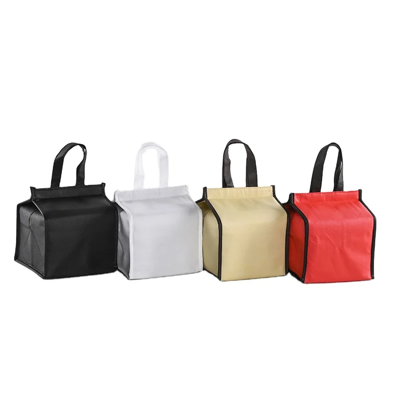 OEM Insulated Cooler Bag Supermarket Custom logo Lunch Bag Non Woven Outdoor Picnic Food Cooler Bag supplier