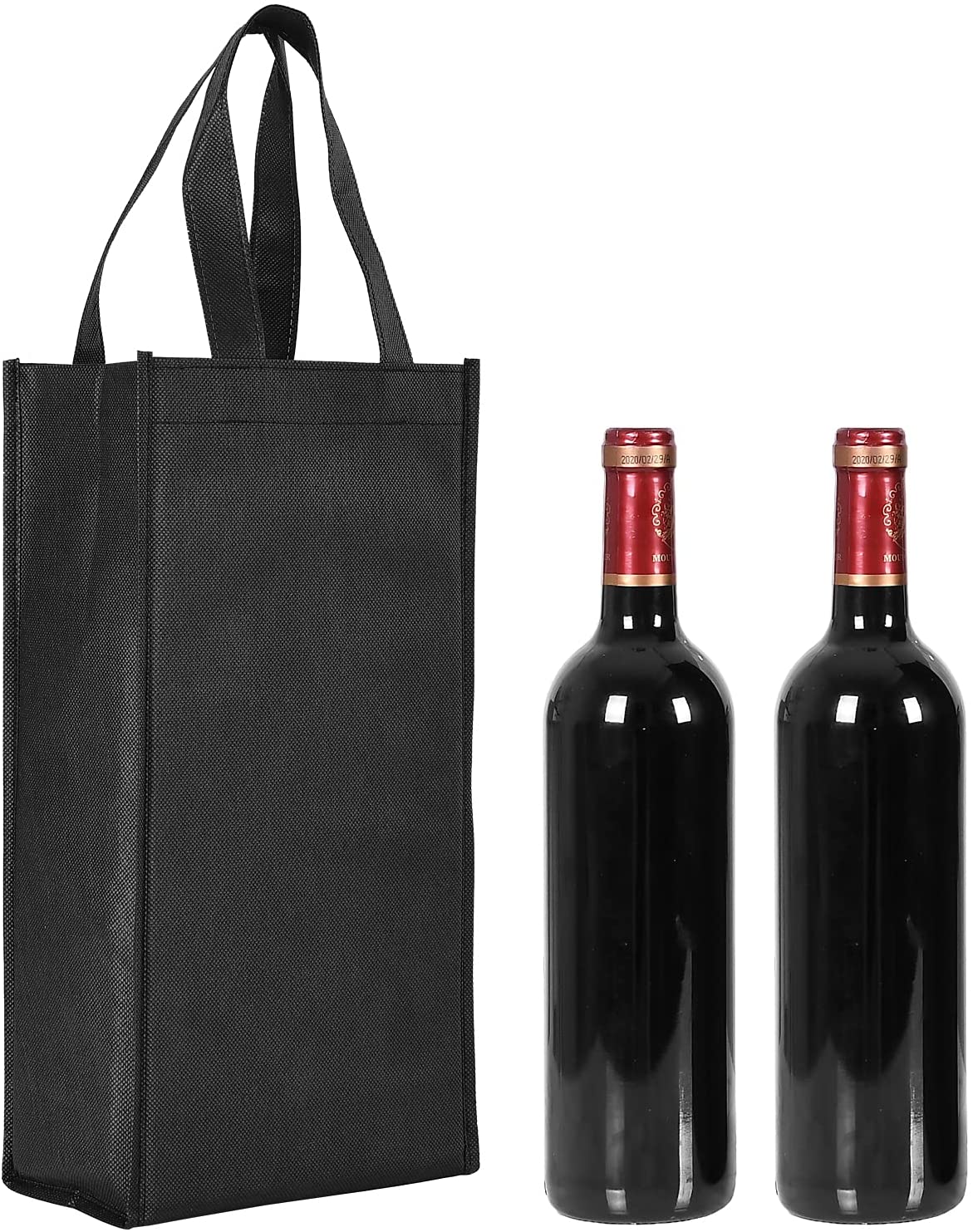 Promotional Reusable Logo Custom Non Woven Bag Non Woven Wine Bags for Wine Bottles manufacture