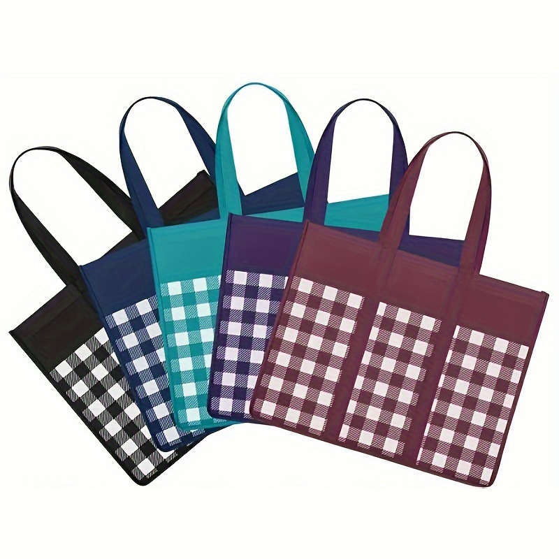 Wholesale Customized Color Printed Reusable Laminated Non-Woven Grocery Storage Tote Bags Customized Color Printed Bag Shopping factory