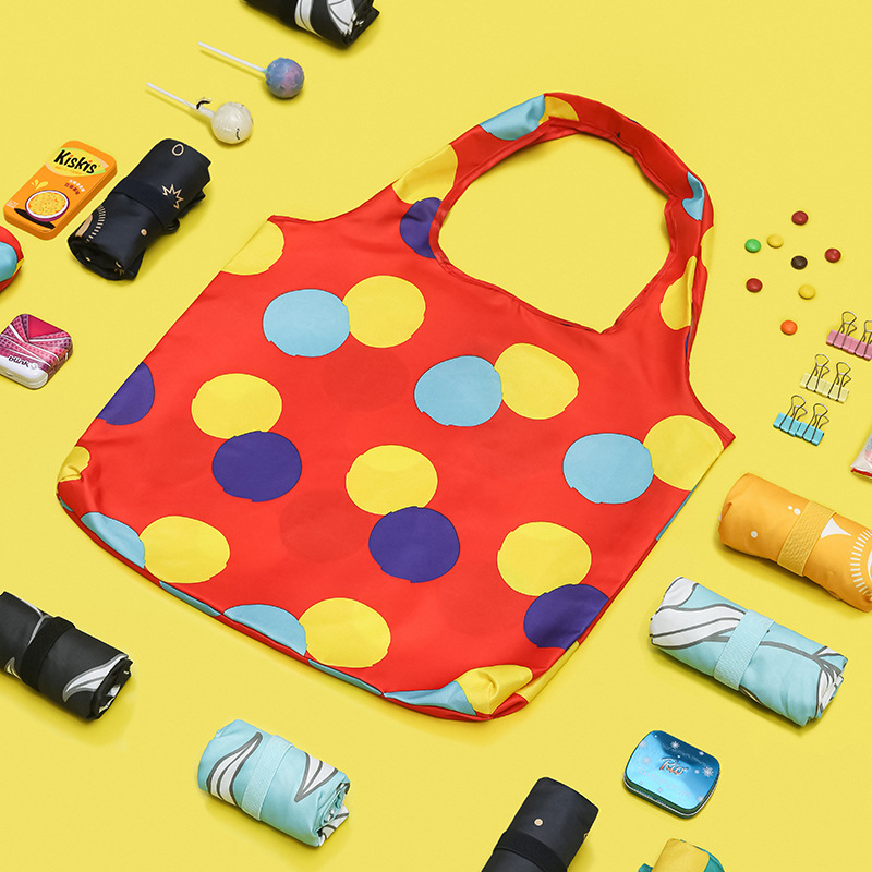 Custom Foldable Reusable Bag Eco-friendly Waterproof Tote Grocery RPET Shopping Bag