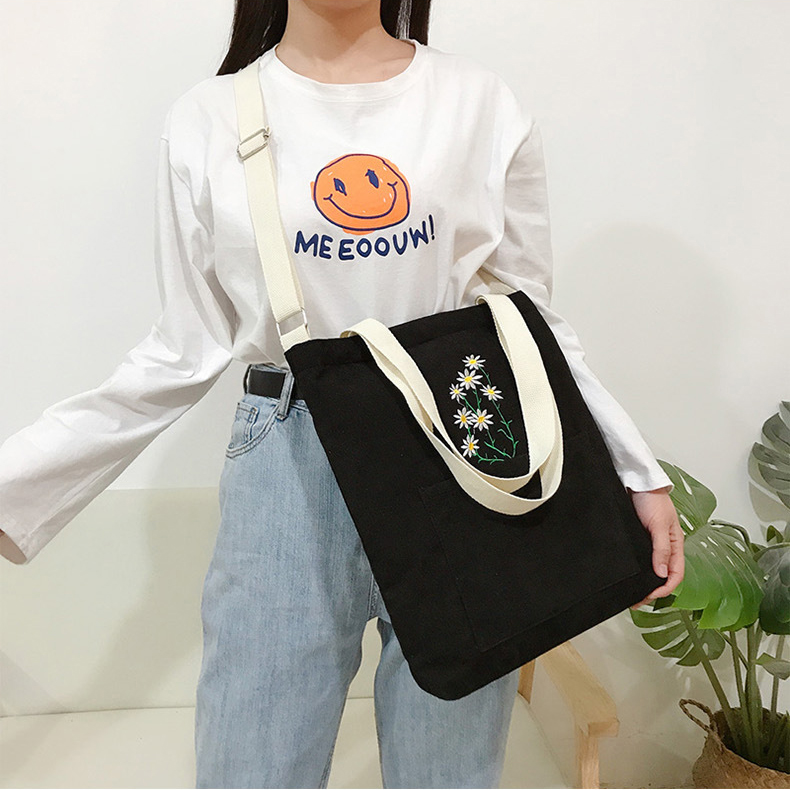 Corduroy Tote Sling Bag Custom Pocket Inside Women Corduroy Crossbody Bag With Zipper
