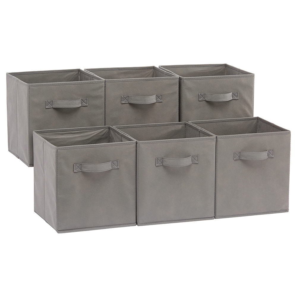 Foldable Closet Organizer Toy Storage Box Nonwoven Collapsible Storage Bins with Handles