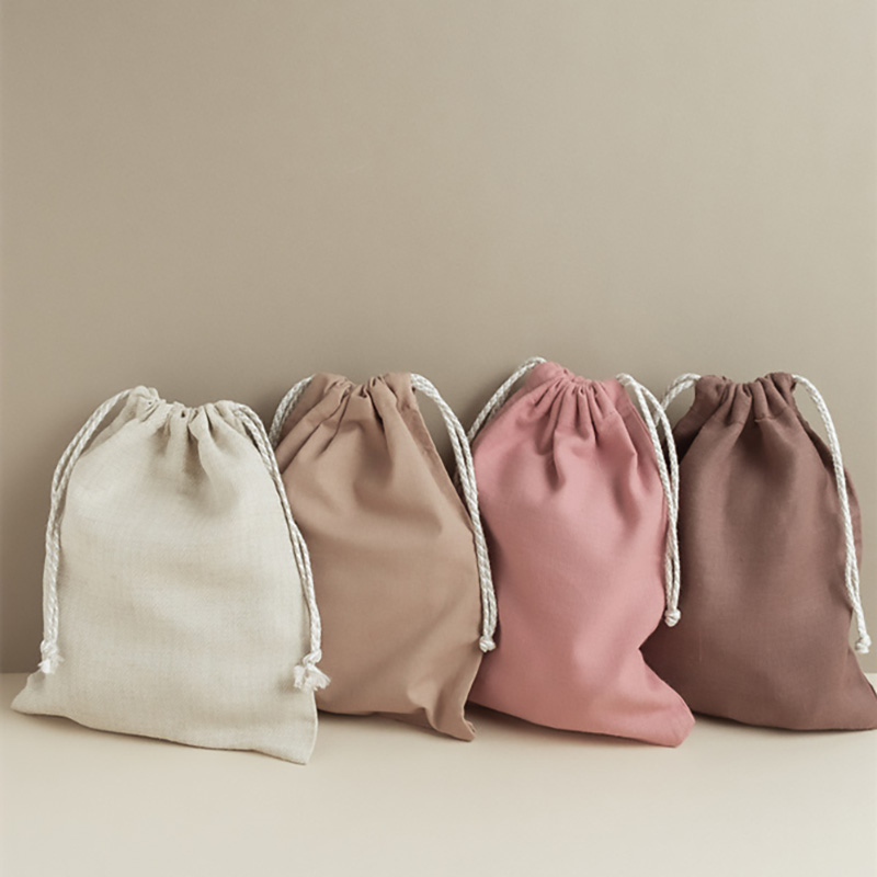 product custom printed logo cotton canvas lady tote beach bag shoulder shopping bag with cotton rope handle-1