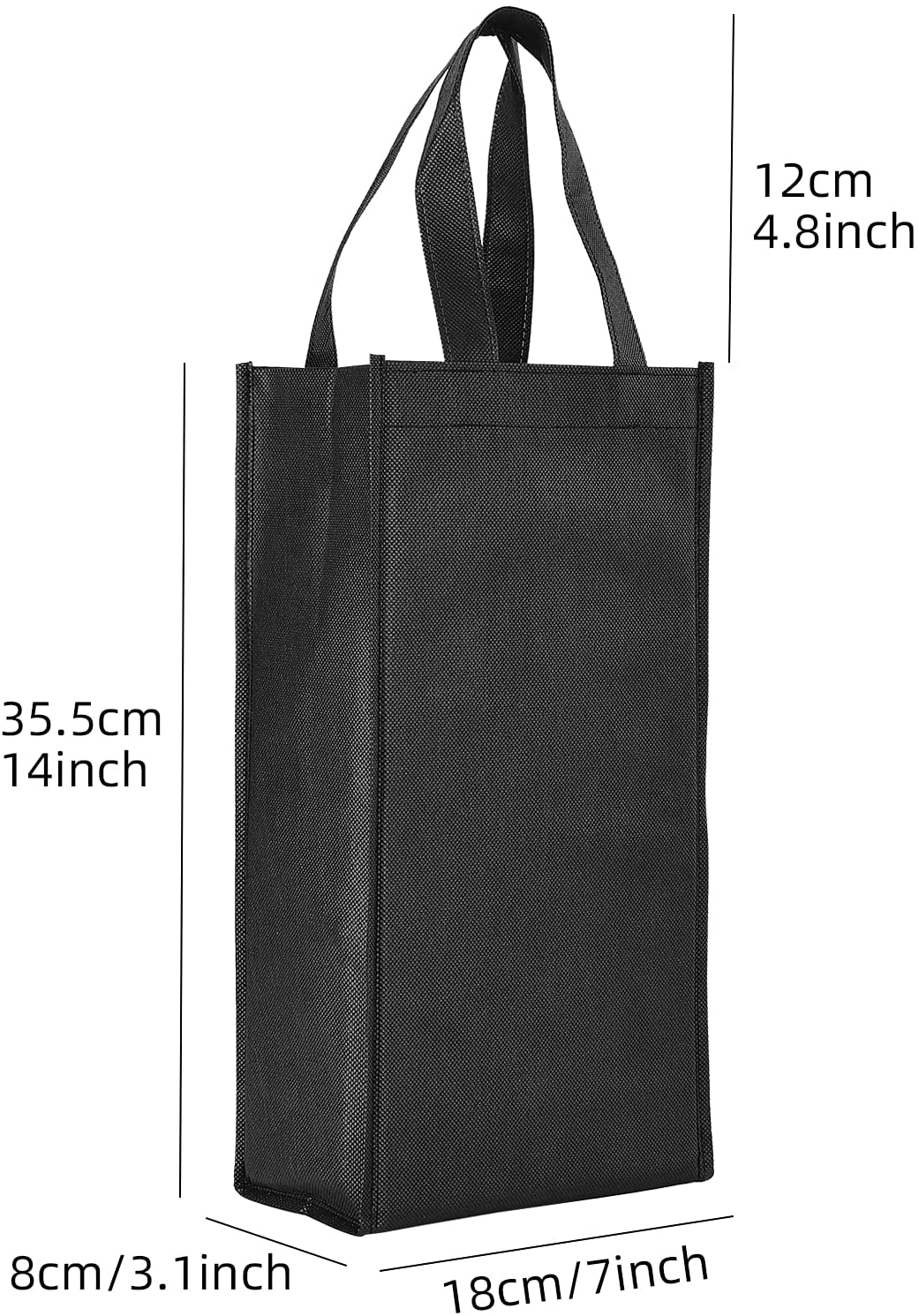 Promotional Reusable Logo Custom Non Woven Bag Non Woven Wine Bags for Wine Bottles supplier