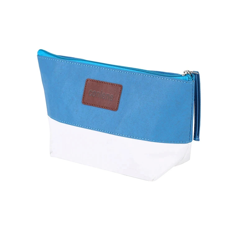 OEM Customized ECO Gold Kraft Paper Cosmetic Makeup Bag New Arrival Ziplock Closure Portable Durable Custom Letter Design