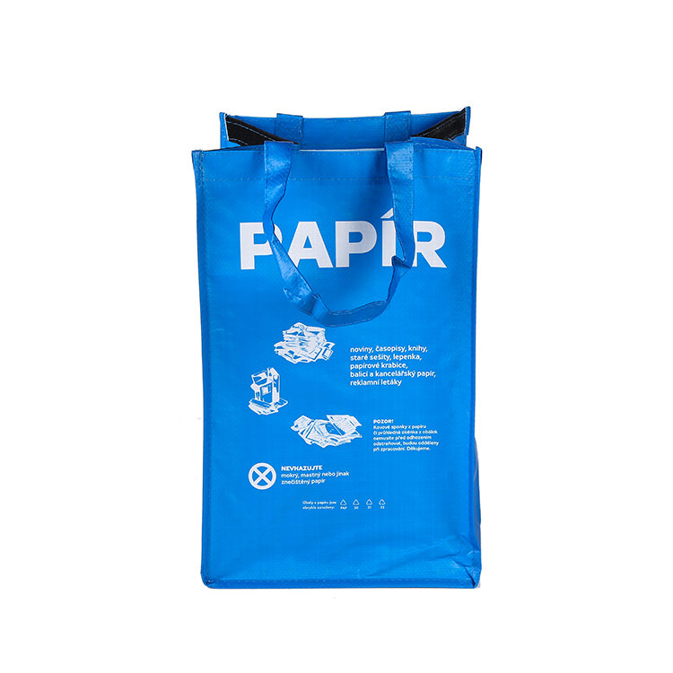 Korean Eco-Friendly Shopping Custom Laminated PP Woven Tote Reusable PP Woven Garbage Bag manufacture