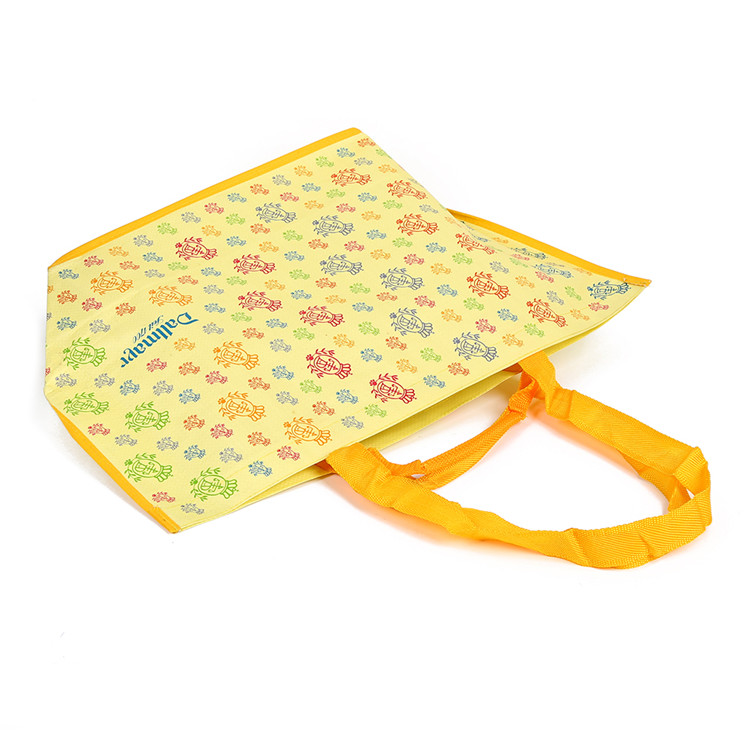 Popular Customized Double Handle Foldable Reusable Wholesale PE PP Woven Tote Bag supplier