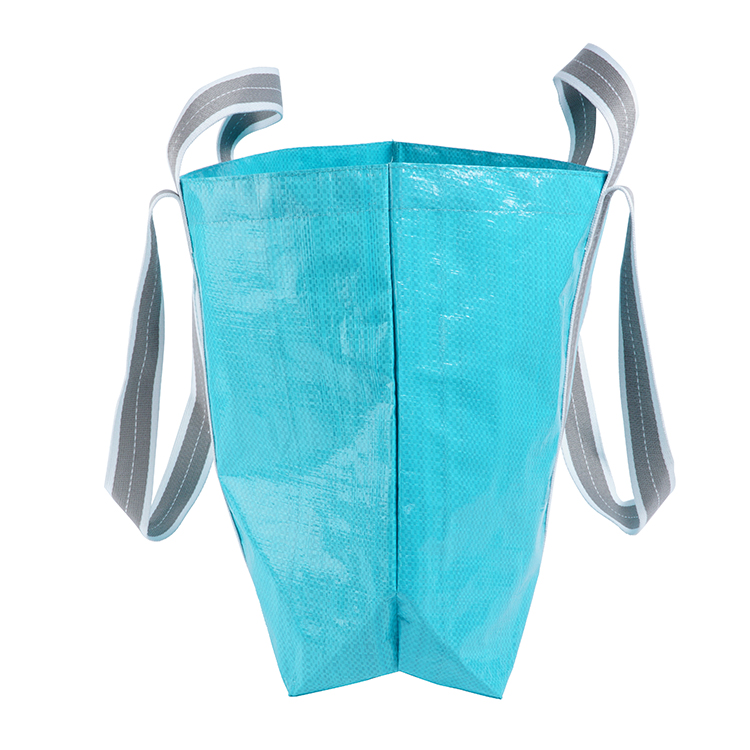 Popular Customized Double Handle Foldable Reusable Wholesale PE PP Woven Tote Bag manufacture