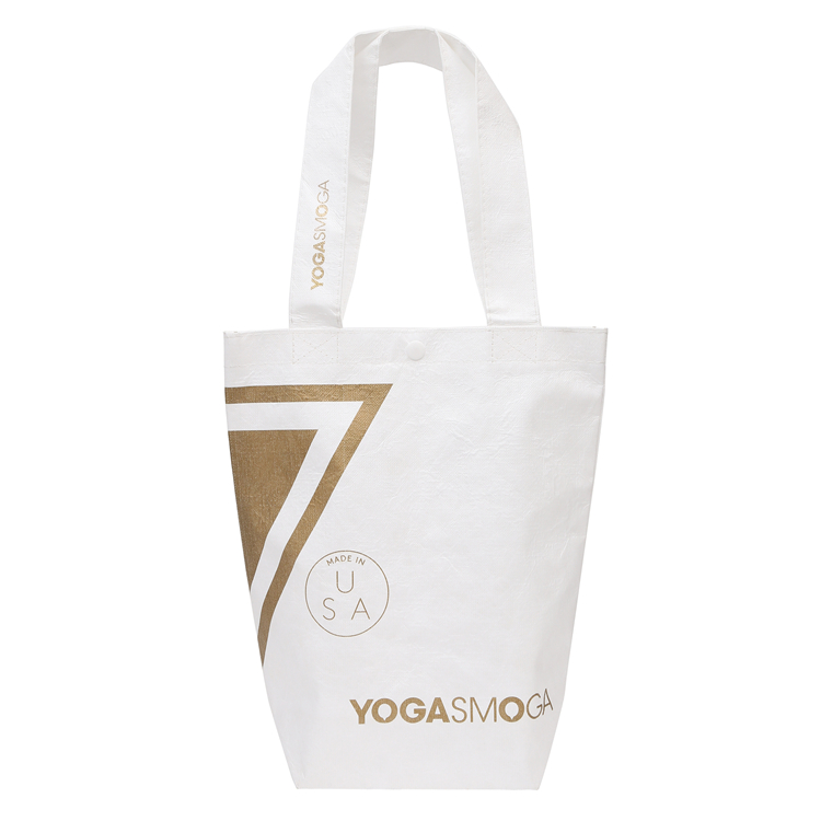 Customized Good Quality OEM Quality Big Space Fashion Gold Non-woven Laminated Shopping Bag factory