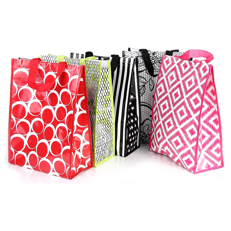 China 2023 New Design High Quality Christmas Shopping pp Woven Gift Shopping Bag