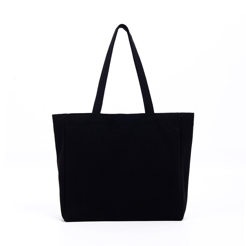 Custom Logo Eco-friendly Large Capacity Portable Reusable Shopping Bags Blank 100% Cotton Canvas Tote Bag manufacture