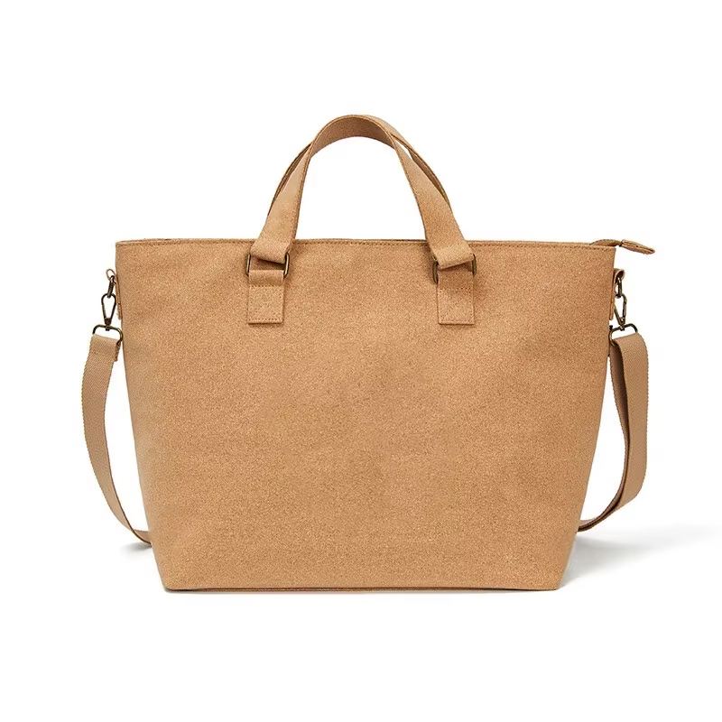 Women's Fashion Crossbody Bag Big Natural Cork Shopping Sling Bag Promotional Natural Cork Bags