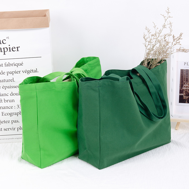 Custom Logo Eco-friendly Large Capacity Portable Reusable Shopping Bags Blank 100% Cotton Canvas Tote Bag supplier