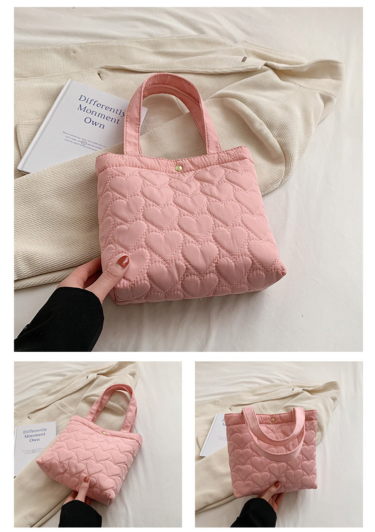 Handbags Fashion Fall Winter Lightweight Filling Quilted Bag Puffy Quilted Weekender Small Tote Puffer Bag Women factory