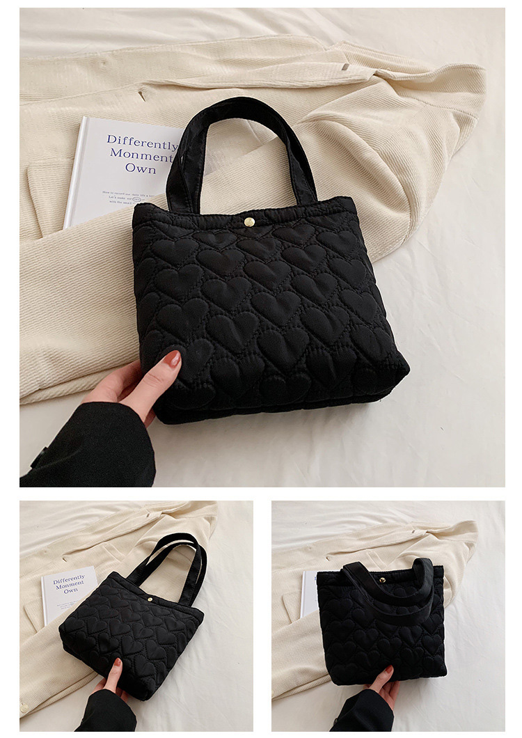 Handbags Fashion Fall Winter Lightweight Filling Quilted Bag Puffy Quilted Weekender Small Tote Puffer Bag Women manufacture