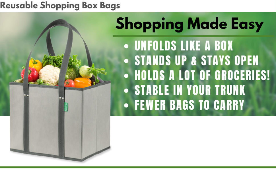 Wholesale Foldable Food Storage Bins with Handles Reusable Shopping Grocery Bags Geometric Pattern Organizer factory