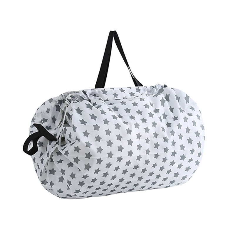 Wholesale Custom Folding Pocket Tote Bags Printed Polyester Foldable Grocery Bag Roll up Portable Shopping Bags manufacture