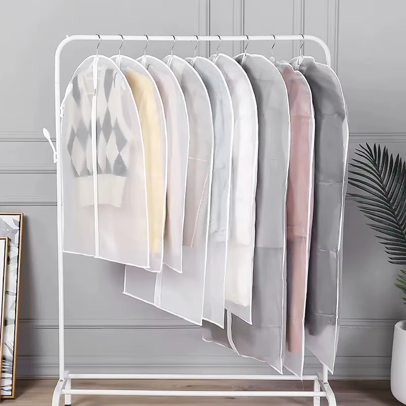 Hot Selling Simple and Modern Suit Dust Cover PEVA Transparent Storage Hanging Clothes Bag Designer Garment Bags