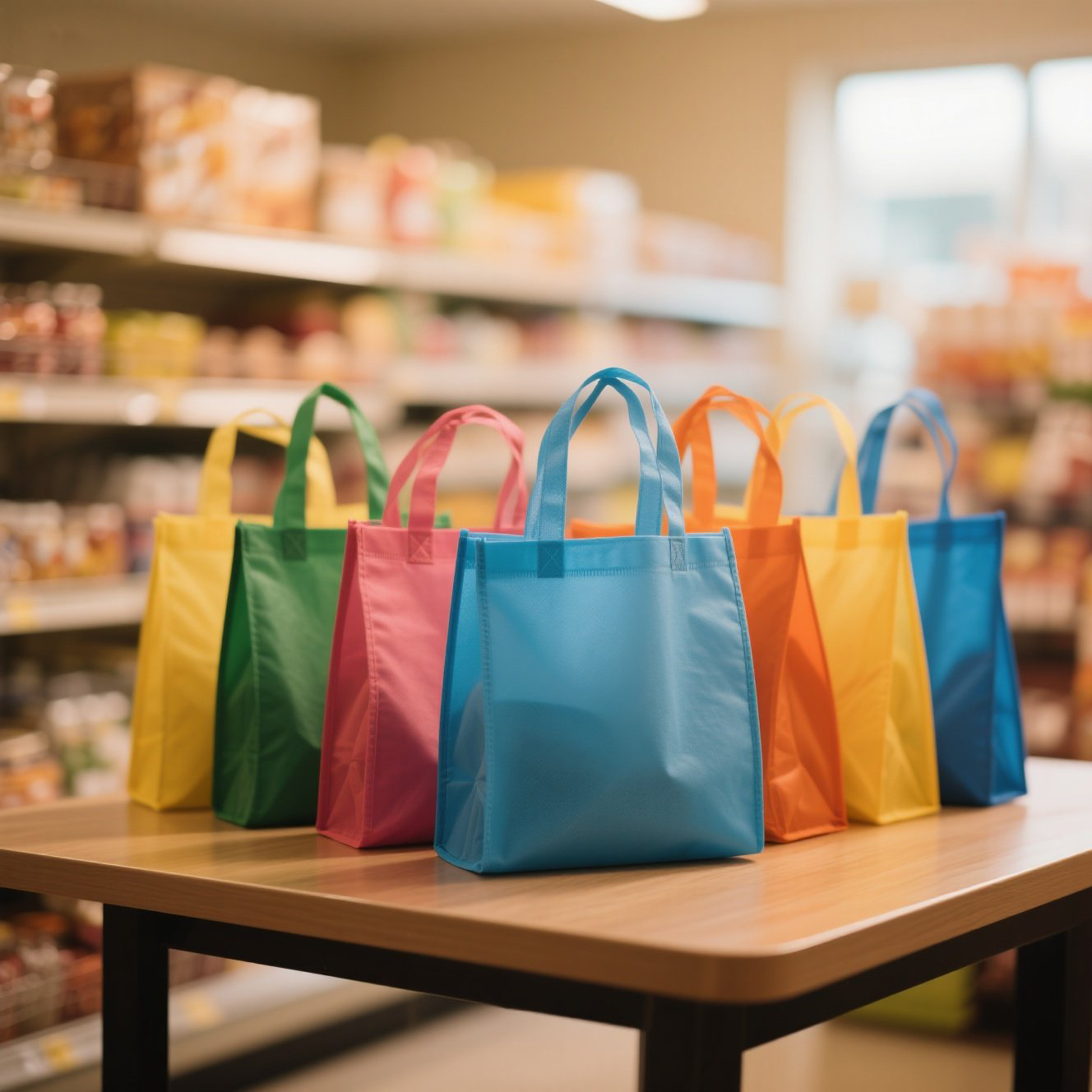 Wholesale Non Woven Tote Bag Promotion Grocery Shopping Bag Reusable Non Woven Packaging Bags