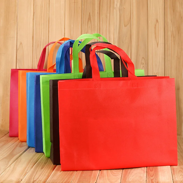 Wholesale Custom Eco-Friendly Recycled Non Woven Tote Bags PP Laminated Cartoon Pattern Shopping Bag Reusable