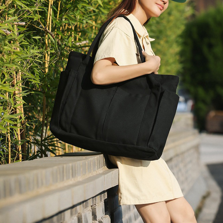 Eco-Friendly Recyclable for Jumbo Cotton Canvas Shopping Tote Bag Durable Ladys Handbag for Woman Natural and Stylish
