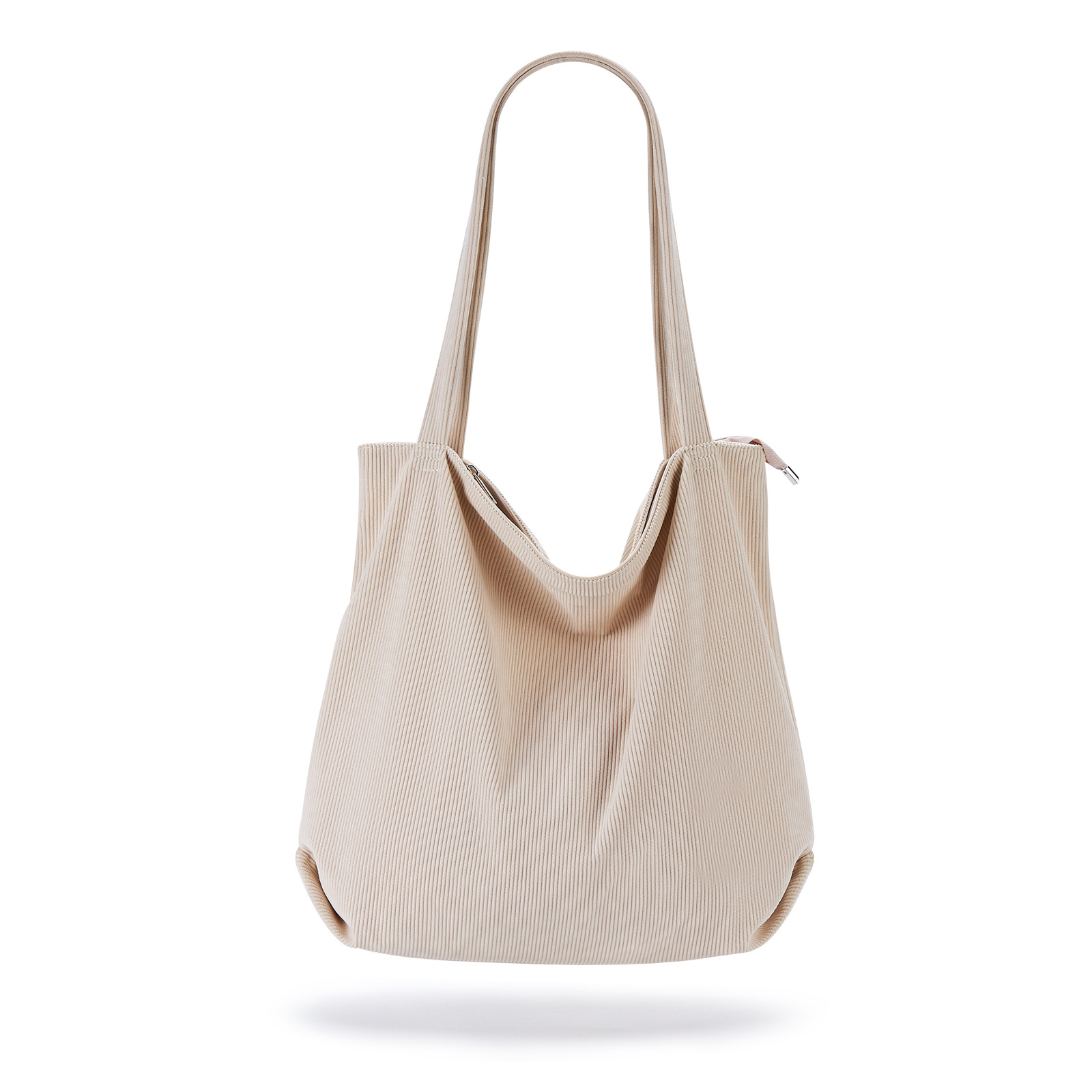 Canvas Shoulder Corduroy Tote Bag for Women Girl Cord Purse With Inner Pocket for Work Beach Lunch Travel
