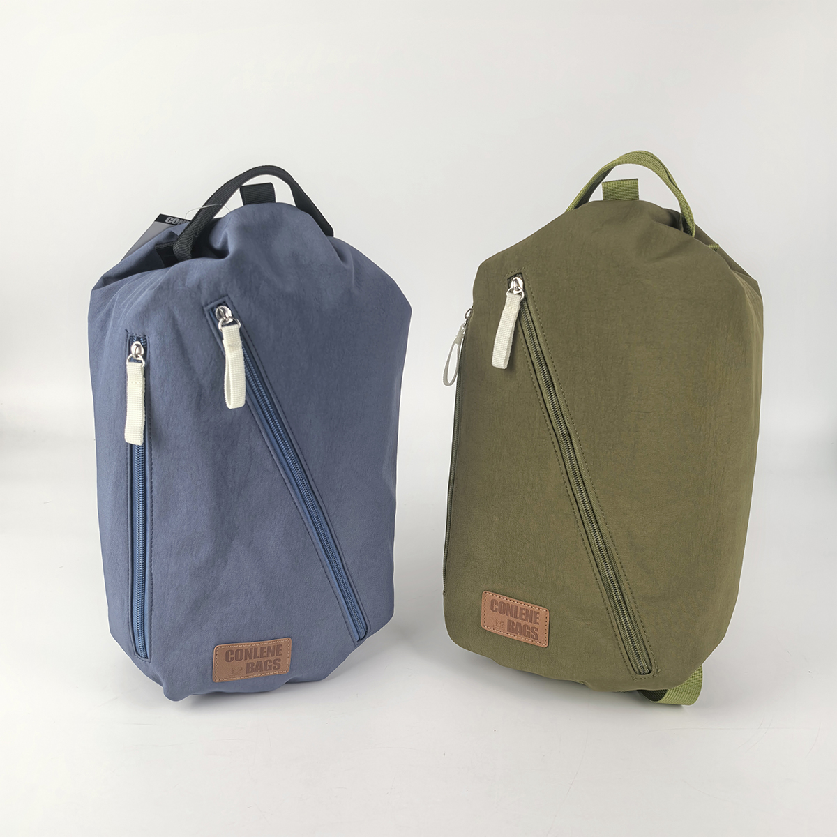INS Custom Logo 230D Nylon Polyester Student Bag Colorful Inscription with Zipper and Pocket for Shopping