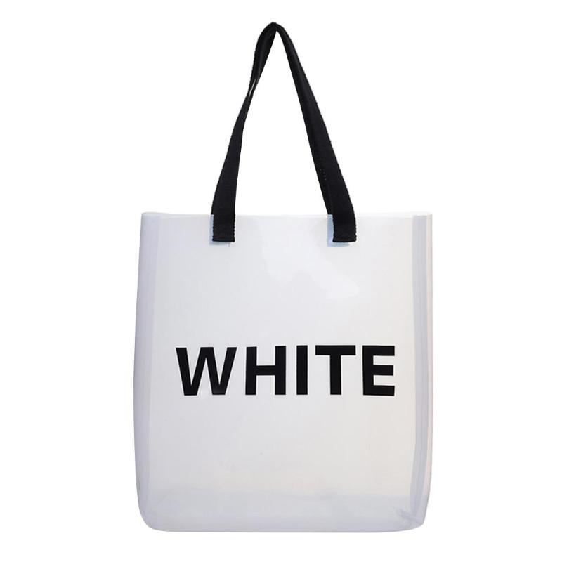 Women's PVC Clear Transparent Tote Bags Large Casual Summer Shopping Beach Bags Jelly Candy Inspired Beach Bag supplier