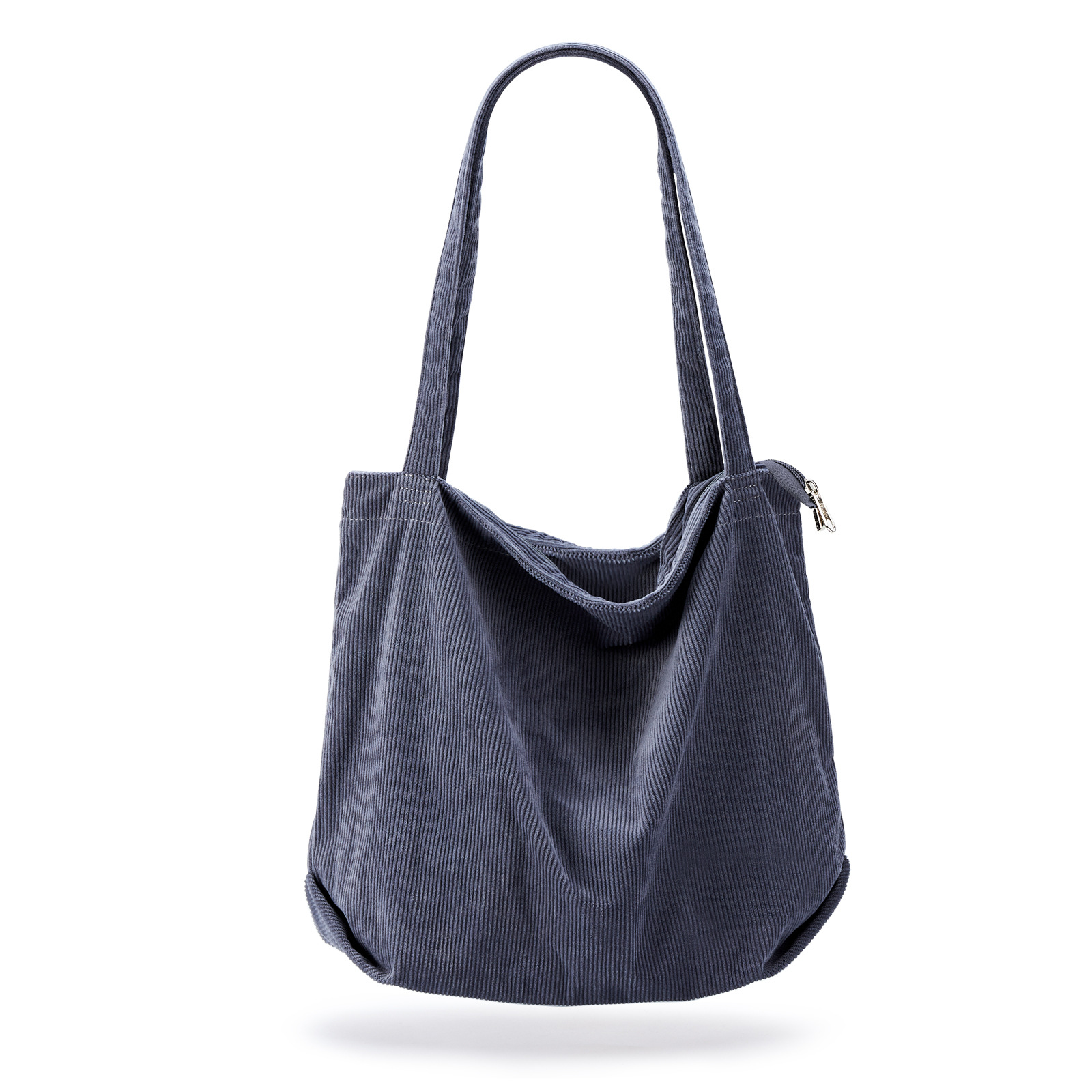 Canvas Shoulder Corduroy Tote Bag for Women Girl Cord Purse With Inner Pocket for Work Beach Lunch Travel