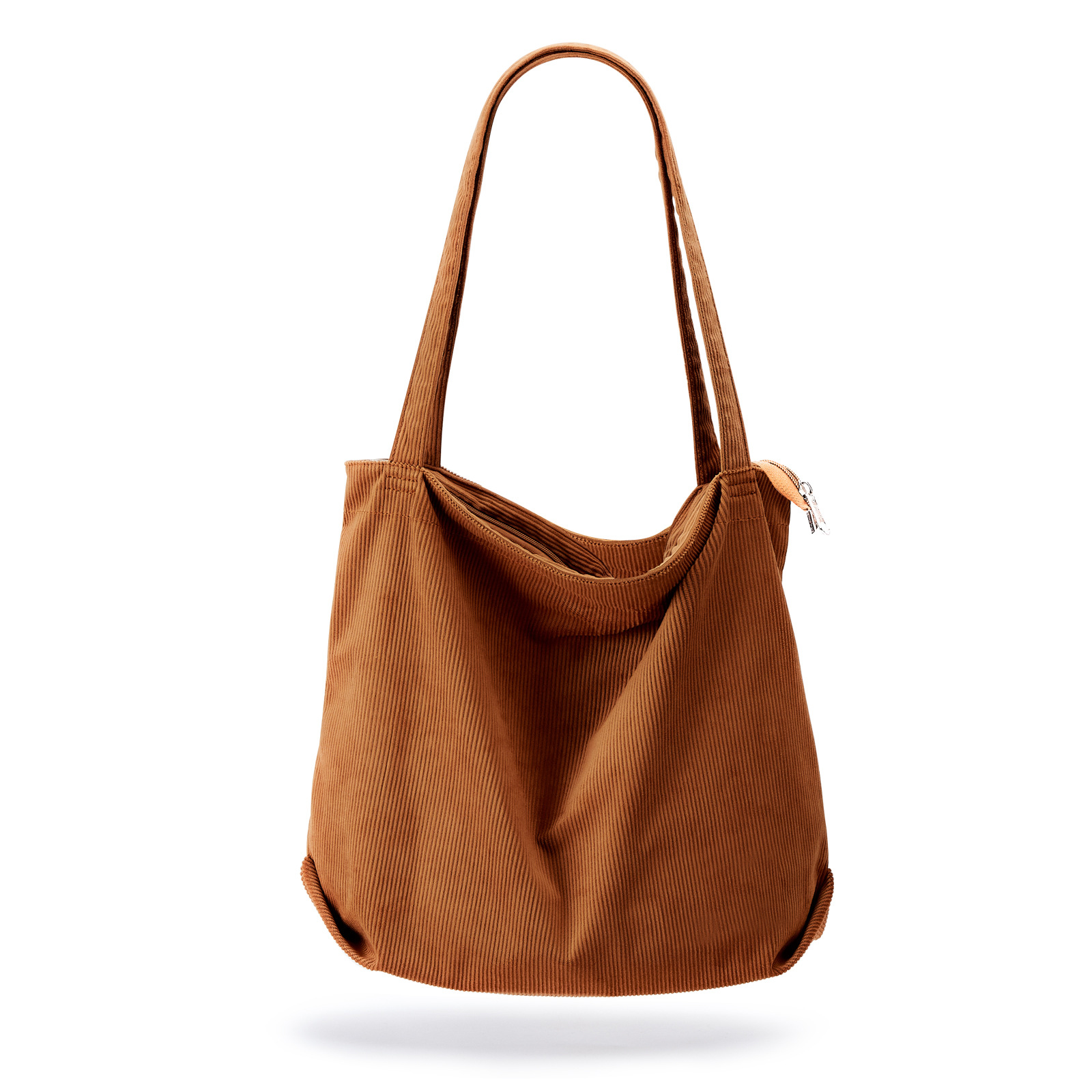 Canvas Shoulder Corduroy Tote Bag for Women Girl Cord Purse With Inner Pocket for Work Beach Lunch Travel