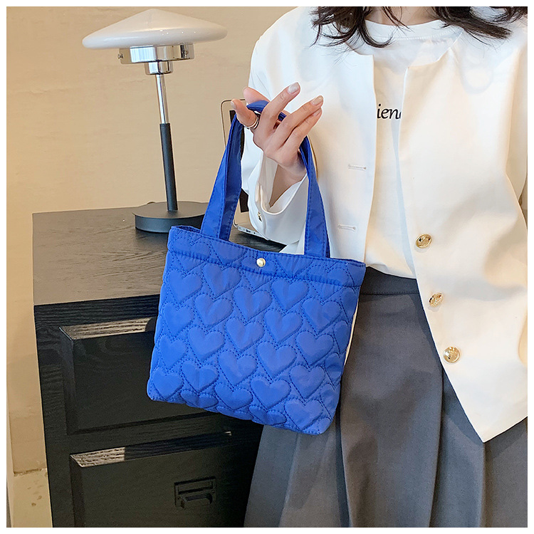 Handbags Fashion Fall Winter Lightweight Filling Quilted Bag Puffy Quilted Weekender Small Tote Puffer Bag Women manufacture