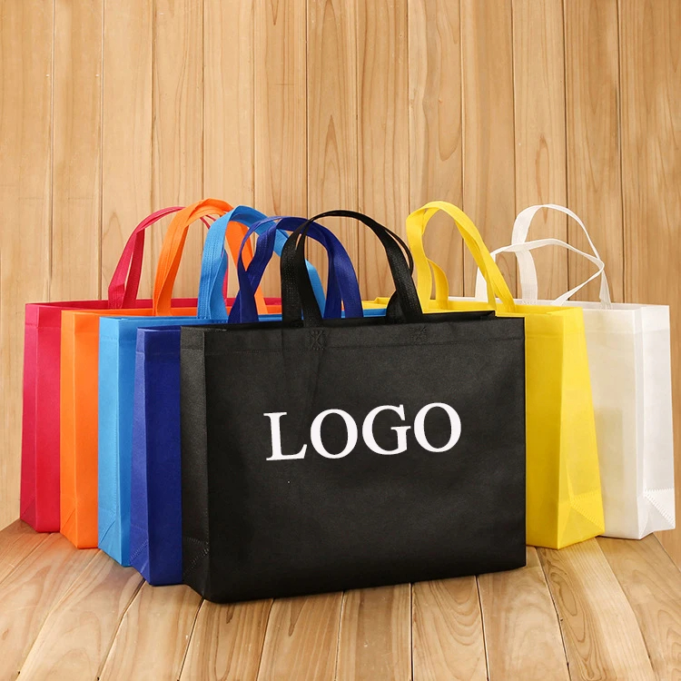 Wholesale Custom Eco-Friendly Recycled Non Woven Tote Bags PP Laminated Cartoon Pattern Shopping Bag Reusable