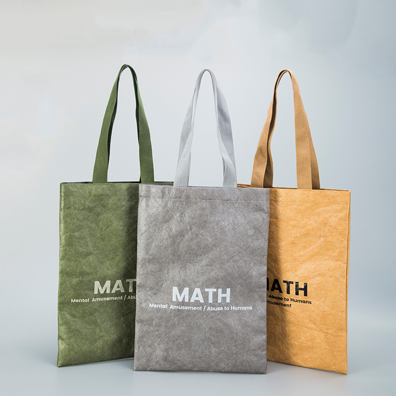 ECO Friendly Material Custom logo Reusable Shopping Bags Light Dupont Tyvek Paper Grocery Bag manufacture