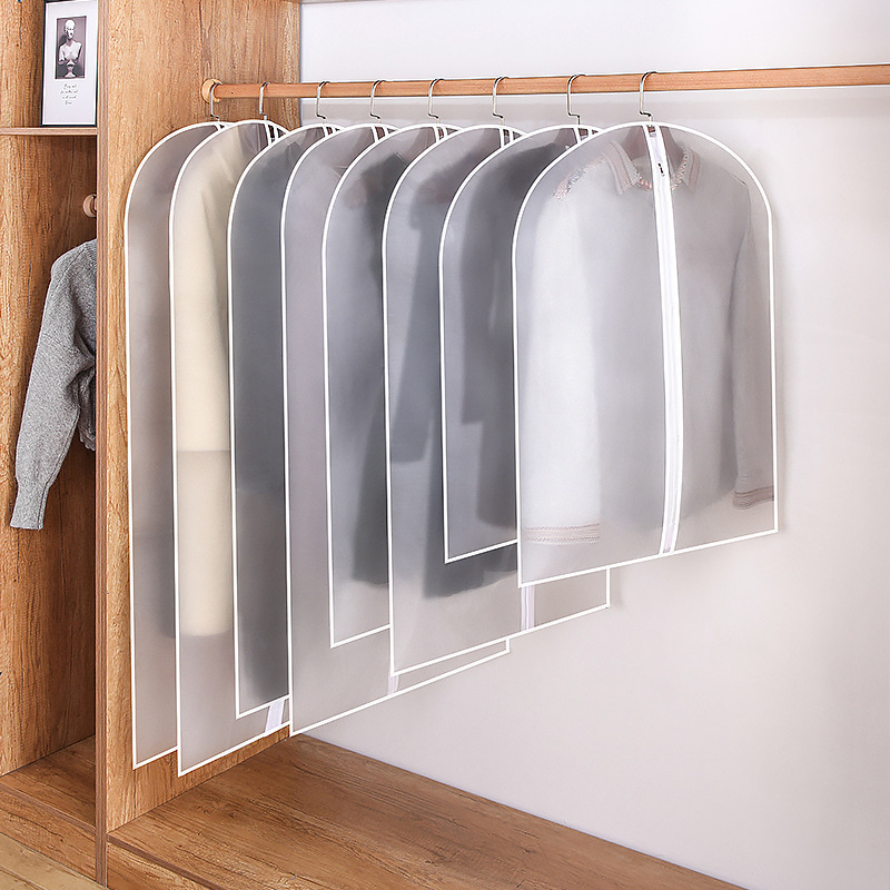 Factory Customized Waterproof Folding Peva Clear Garment Bag Dress Suit Cover manufacture